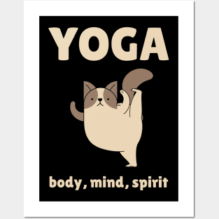 yoga body mind spirt Posters and Art